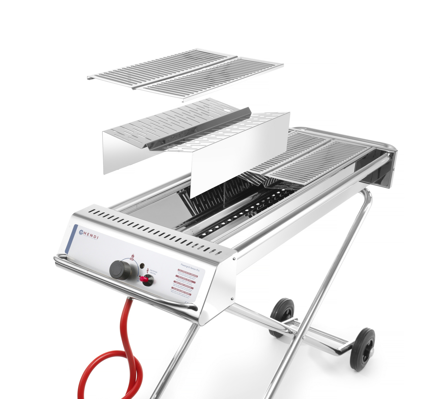 Hendi Xenon Pro Gasbarbecue - Powergrill met 2 Roosters