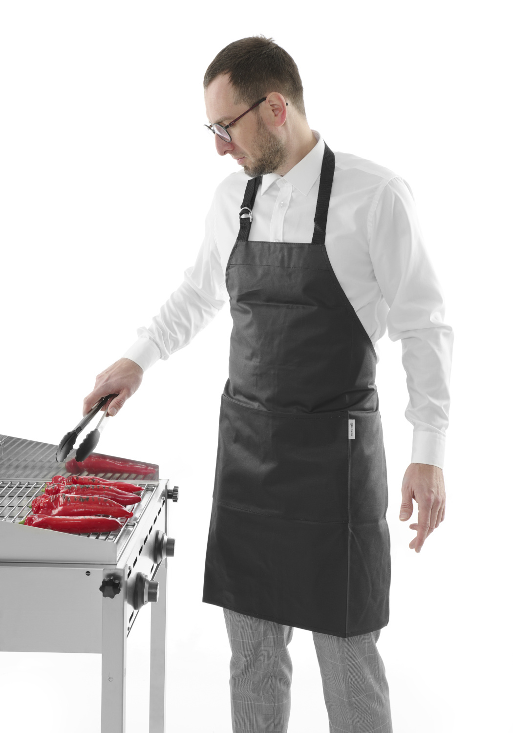 Hendi BBQ Schort Canvas - Vlamvertragende Coating - 81x66cm