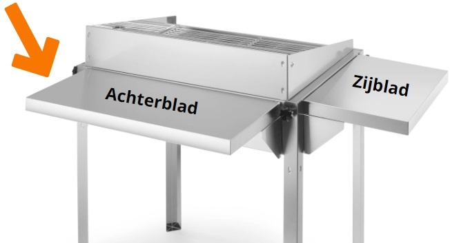 Achterblad voor Hendi Green Fire Gasbarbecue