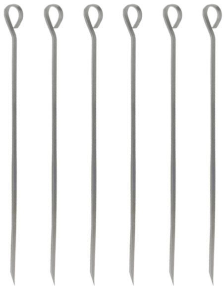 Hendi BBQ Spiezen RVS - 250mm ( Set van 6 )
