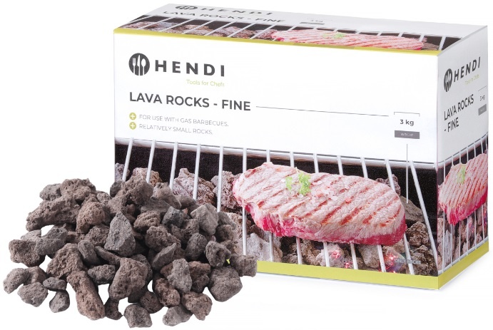 Hendi Lavastenen voor Gasbarbecue - Fijn, kleine stenen - 3kg