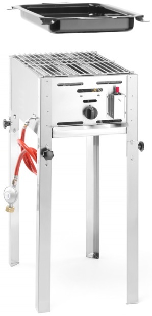 Hendi Gasbarbecue - Grill Master Mini - met Rooster en Bakplaat - Slagers BBQ