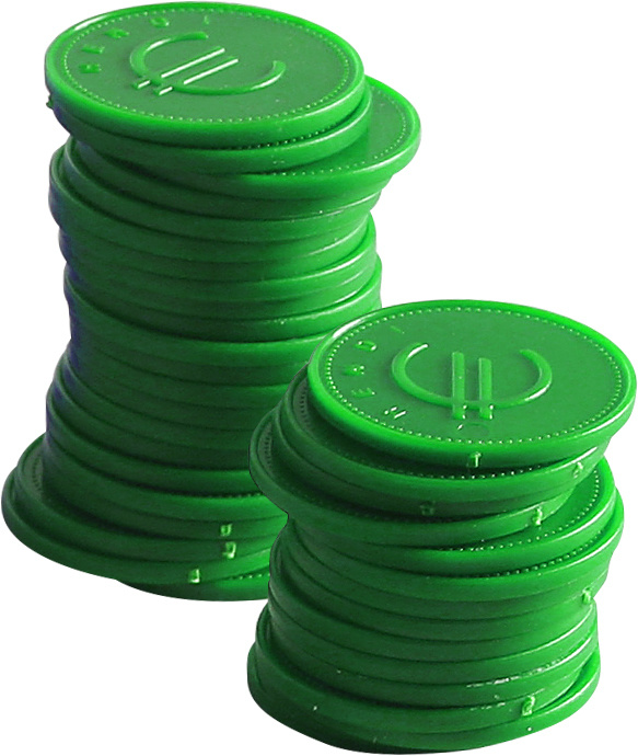 Hendi Consumptiemunten Groen - Ø25mm ( 100 Stuks )