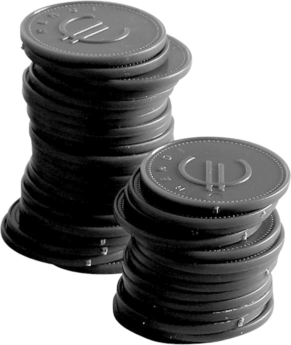 Hendi Consumptiemunten Zwart - Ø25mm ( 100 Stuks )