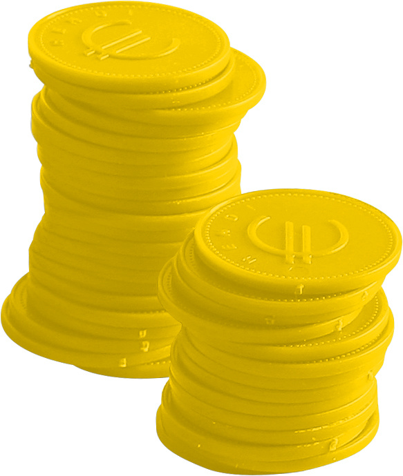 Hendi Consumptiemunten Geel - Ø25mm ( 100 Stuks )