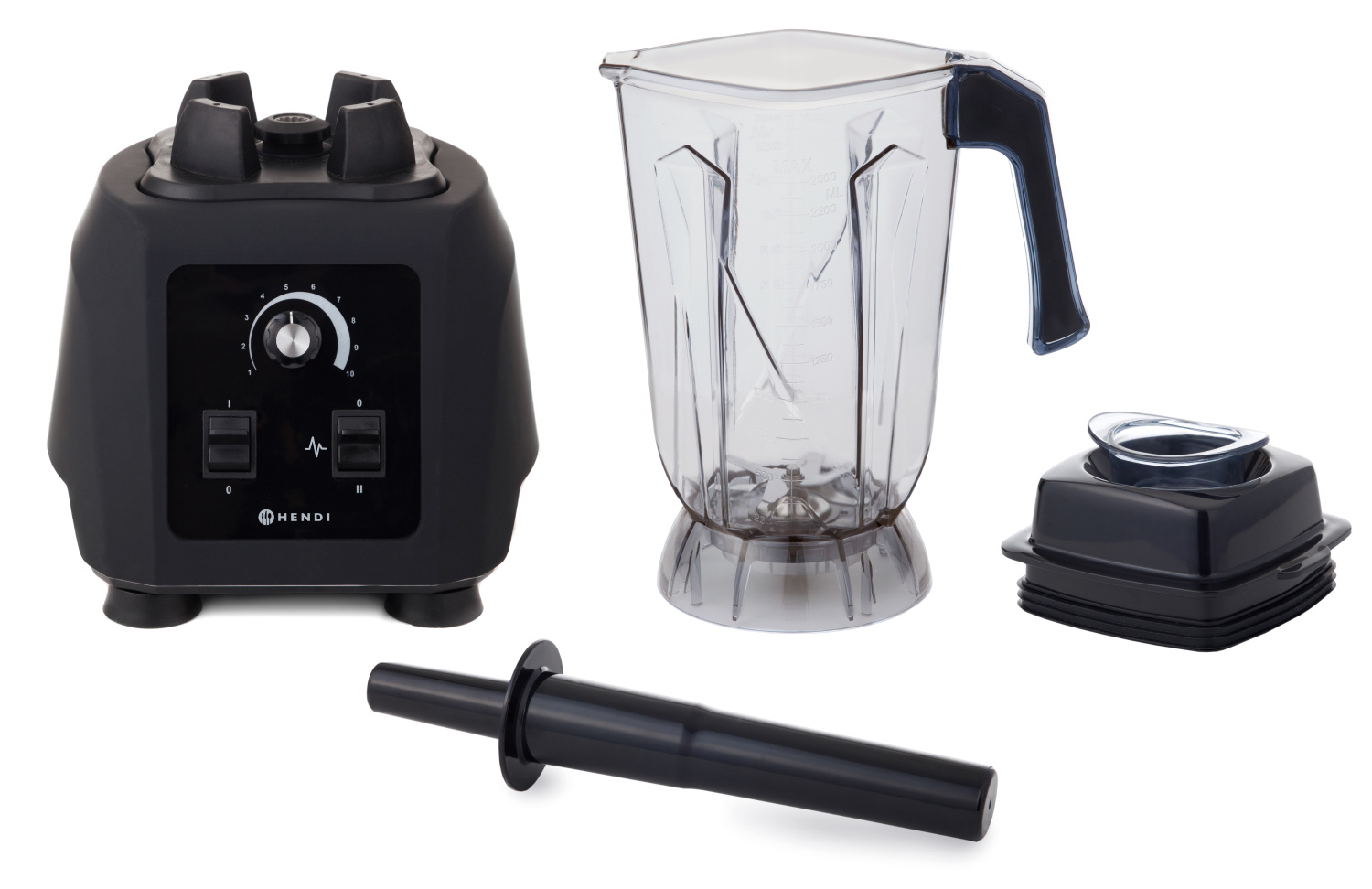 Hendi Krachtige Blender BPA-vrij - 2,5 Liter Kan - 230V / 1680W - 27x25x(H)55cm