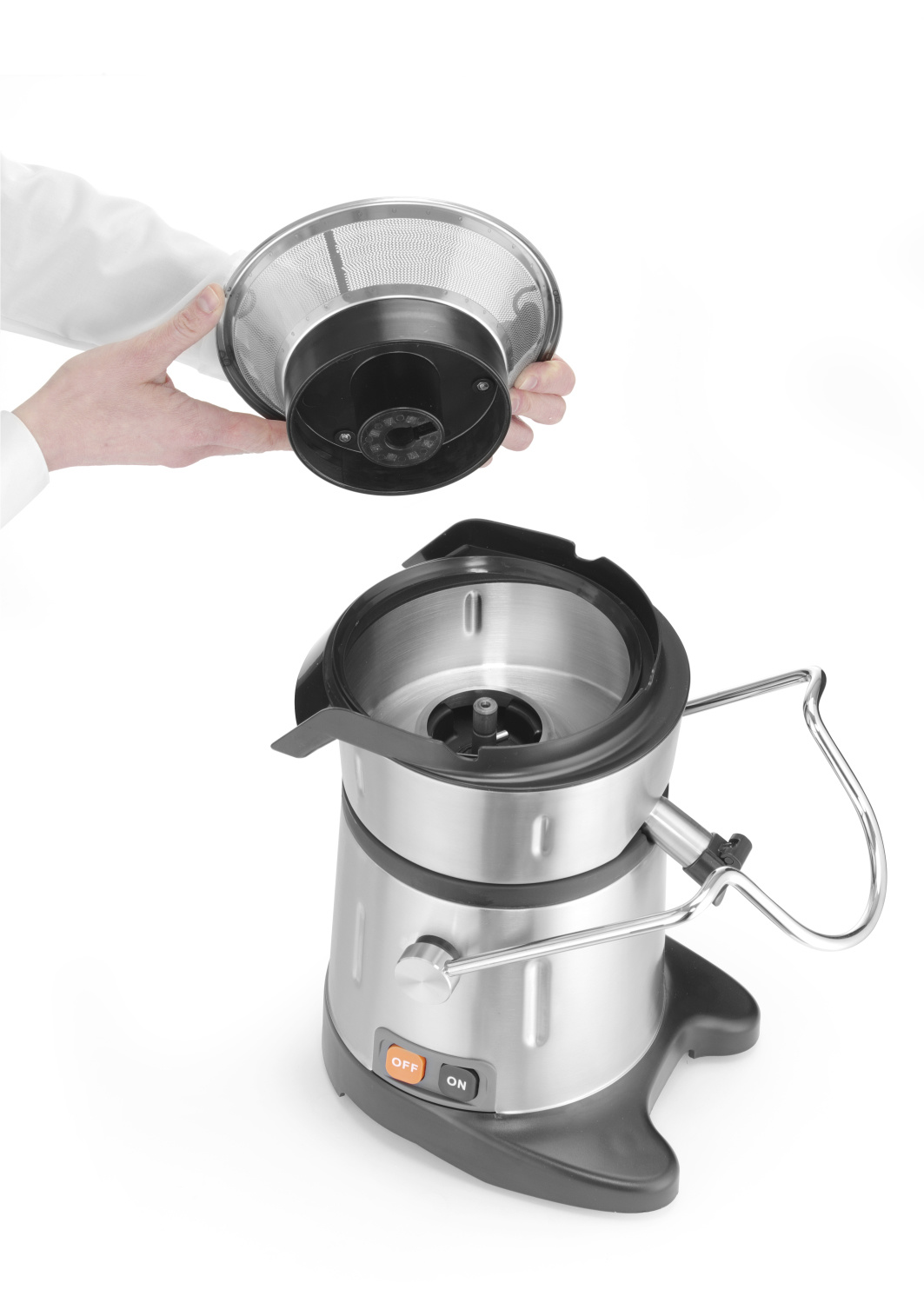 Hendi Sapcentrifuge 120kg/uur - Professionele Centrifigale Juicer - 3000RPM - 246x480xH531mm
