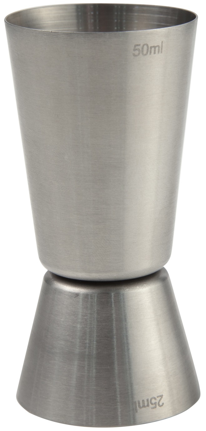 BarUp Barmaatje 25/50ml - RVS - Cocktail Jigger - Ø4,3x(H)8,5cm