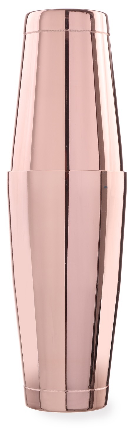 BarUp Cocktailshaker Tin Tin - Koper - met 2 Bekers - Ø9,2x(H)17,4cm