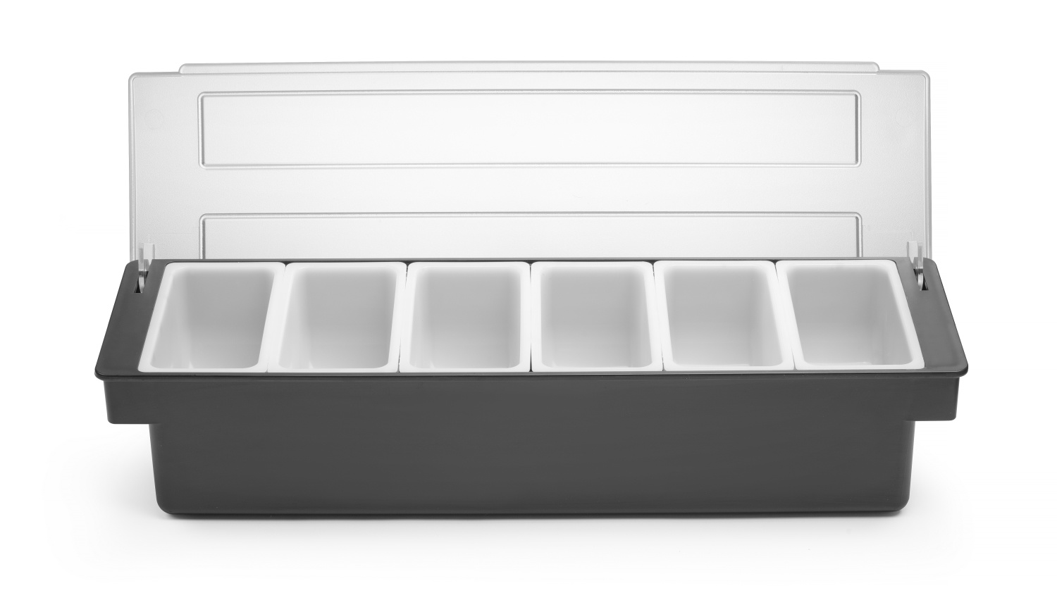 BarUp Bar Garneerunit met 6 Bakjes - Cocktail Ingrediëntenbak - 48x15x(H)10cm