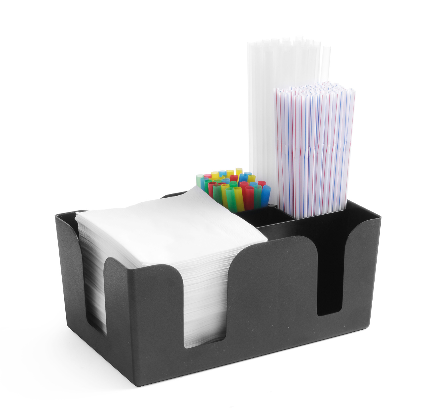 BarUp Bar Caddy met 6 vakken - Zwart - 240x145x(H)105mm