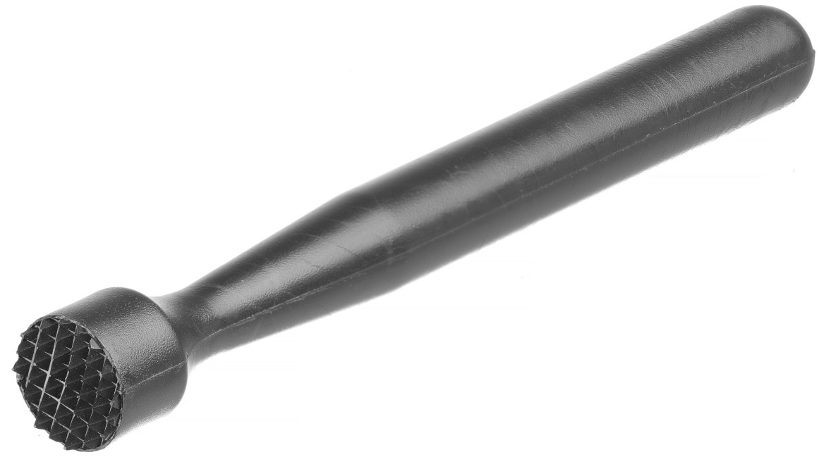 BarUp Cocktailstamper met Puntige Kop - Cocktail Muddler - Zwart - Ø3,4x20,7cm