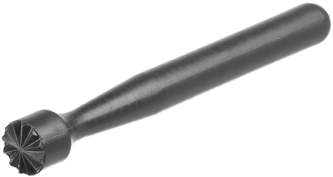 BarUp Cocktailstamper met Geribbelde Kop - Cocktail Muddler - Zwart - Ø3,4x20,7cm