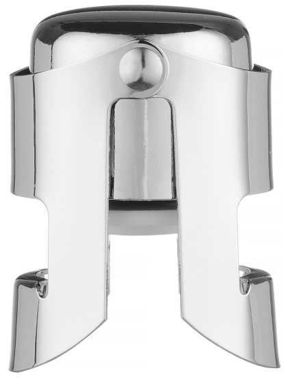 BarUp Champagne Stopper - Wijnafsluiter Professional - Verchroomd - 41x38x(H)60mm
