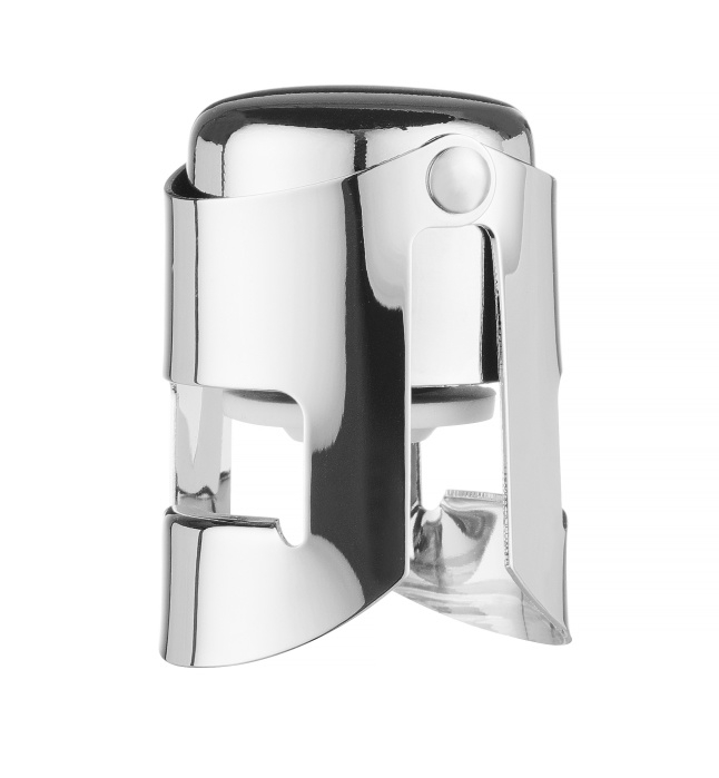 BarUp Champagne Stopper - Wijnafsluiter Professional - Verchroomd - 41x38x(H)60mm