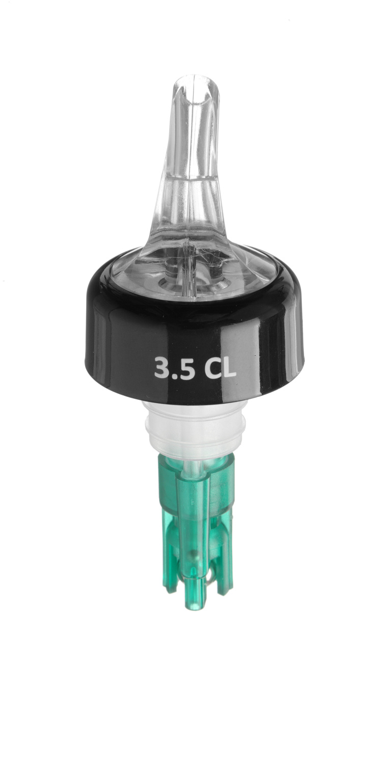 BarUp Kogelmaatschenker 3,5cl - Groen - Schenktuit voor drank ( Set van 2 )