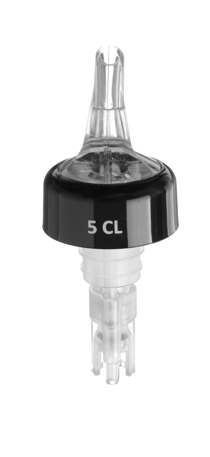 BarUp Kogelmaatschenker 5cl - Wit - Schenktuit voor drank ( Set van 2 )