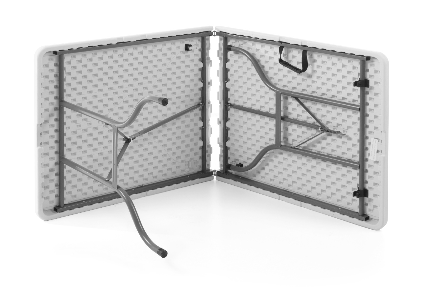 Hendi Partytafel Wit - Inklapbare Buffetafel Rechthoek - 152x70x(H)74cm