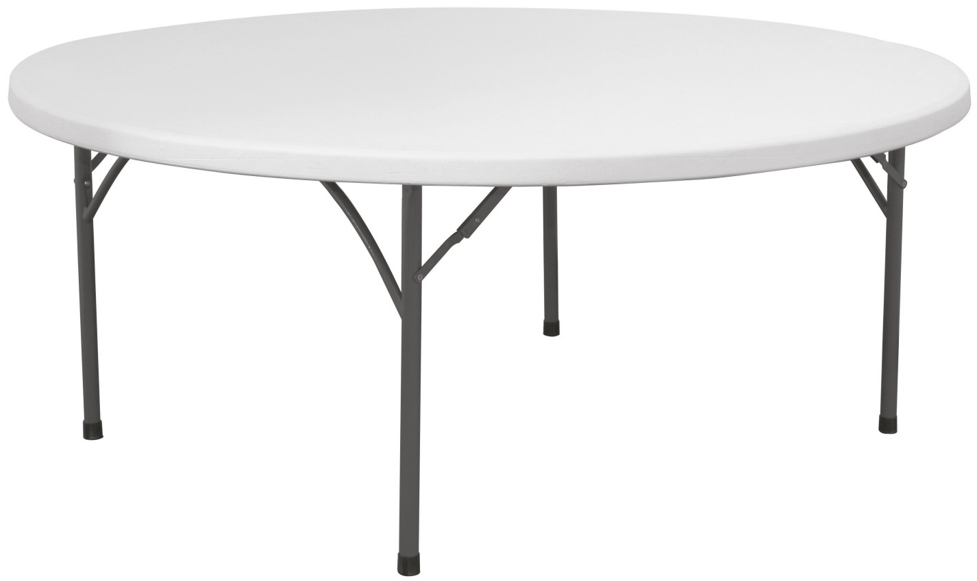 Hendi Partytafel Wit - Inklapbare Buffetafel Rond - Ø150x(H)74cm