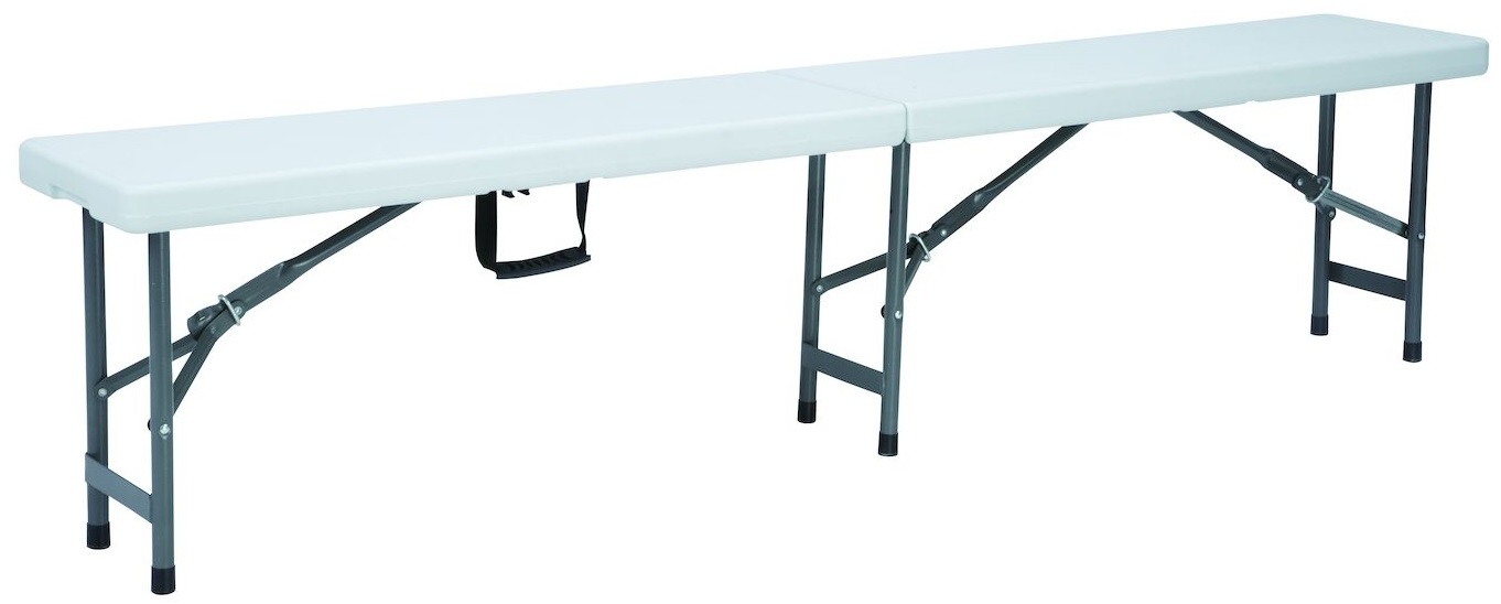 Hendi Inklapbare Buffetbank - Wit - 183x30x(H)43cm