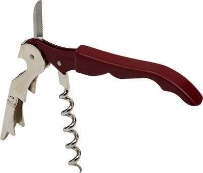 BarUp Kelnersmes met 3 Functies - Rood - Lengte: 12cm