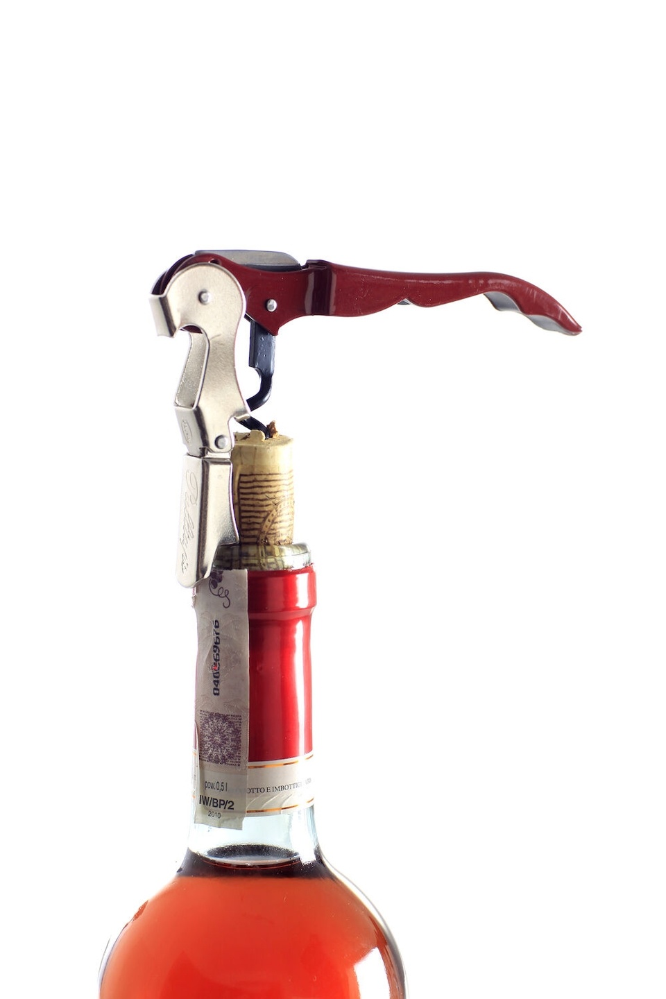 BarUp Kelnersmes met 3 Functies - Rood - Lengte: 12cm