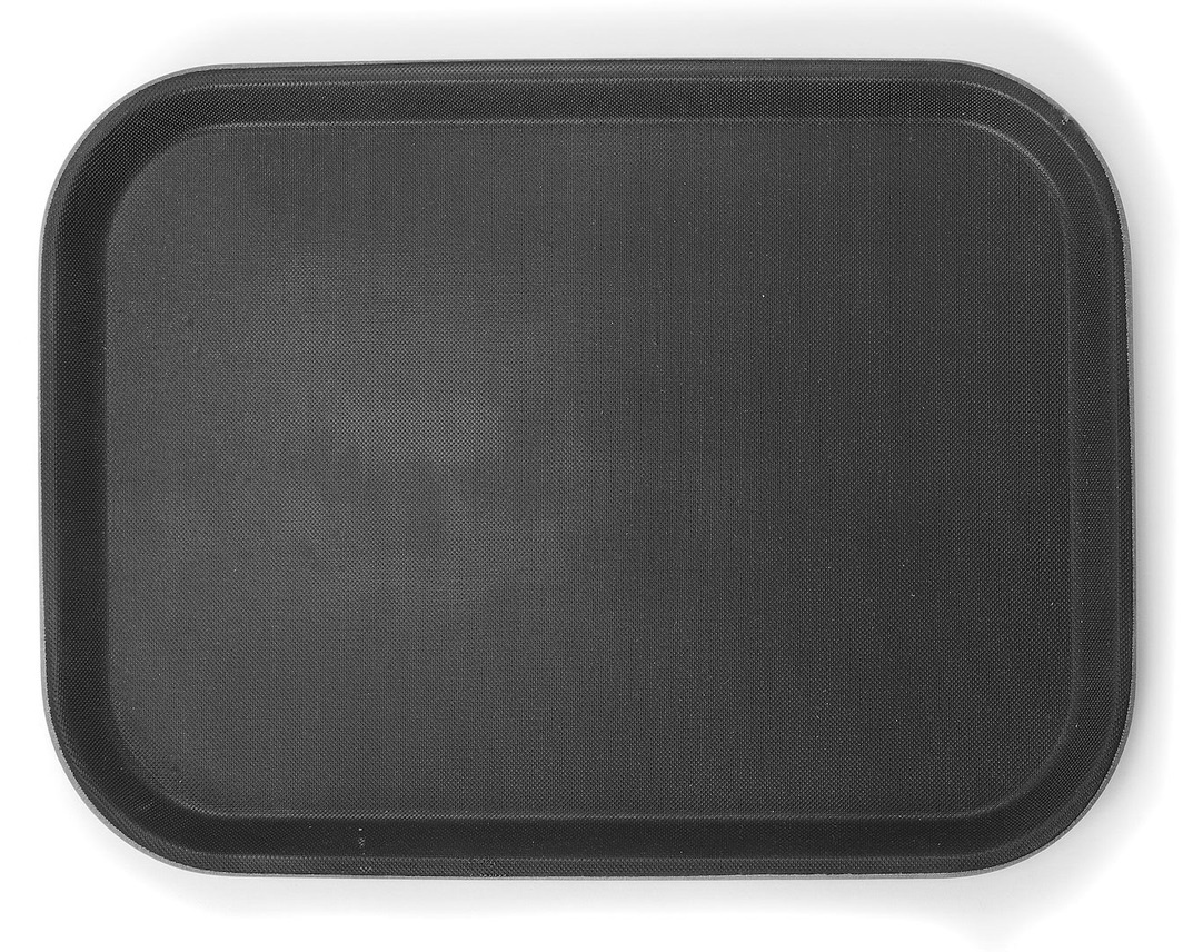 Hendi Dienblad Rechthoekig - Antislip - Zwart - 530x325(H)20mm