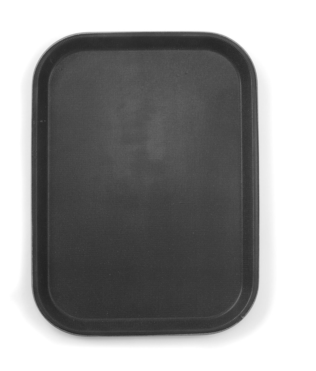 Hendi Dienblad Rechthoekig - Antislip - Zwart - 530x325(H)20mm