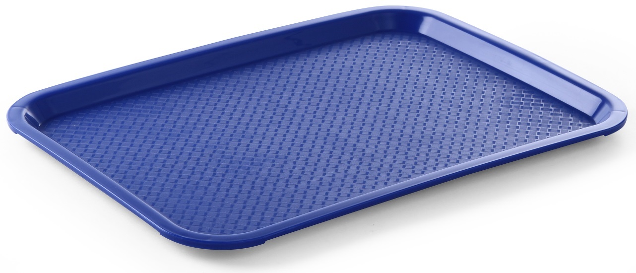 Hendi Dienblad Rechthoek Blauw - Kunststof Fastfood Dienblad - 305x415x(H)20mm