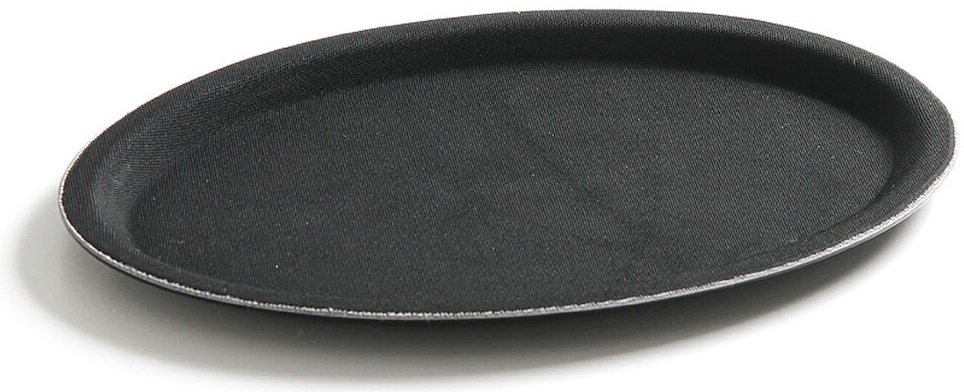 Hendi Dienblad Ovaal - Antislip Glasvezel - Zwart - 160x230(H)22mm