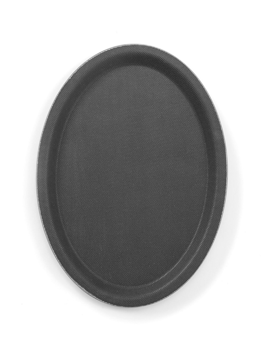 Hendi Dienblad Ovaal - Antislip Glasvezel - Zwart - 160x230(H)22mm
