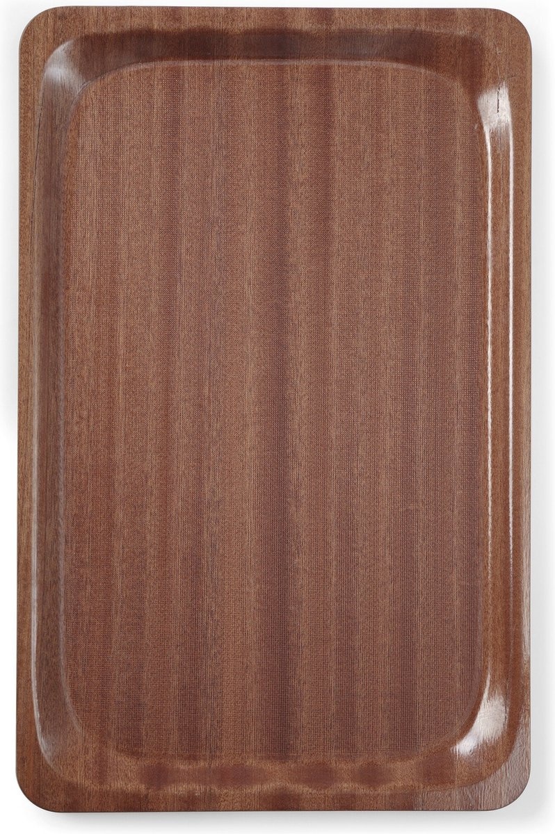 Hendi Dienblad Rechthoek - Antislip - Woodform Mahonie - 325x530mm