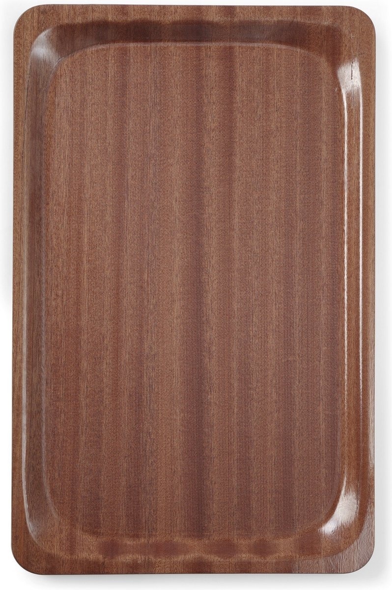Hendi Dienblad Rechthoek - Antislip - Woodform Mahonie - 330x430mm