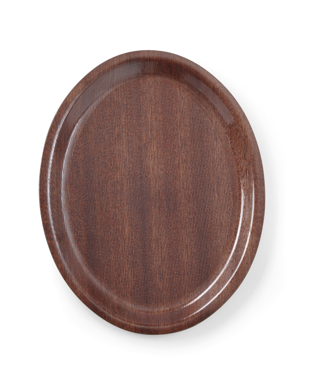 Hendi Dienblad Ovaal - Antislip - Woodform Mahonie - 230x160mm