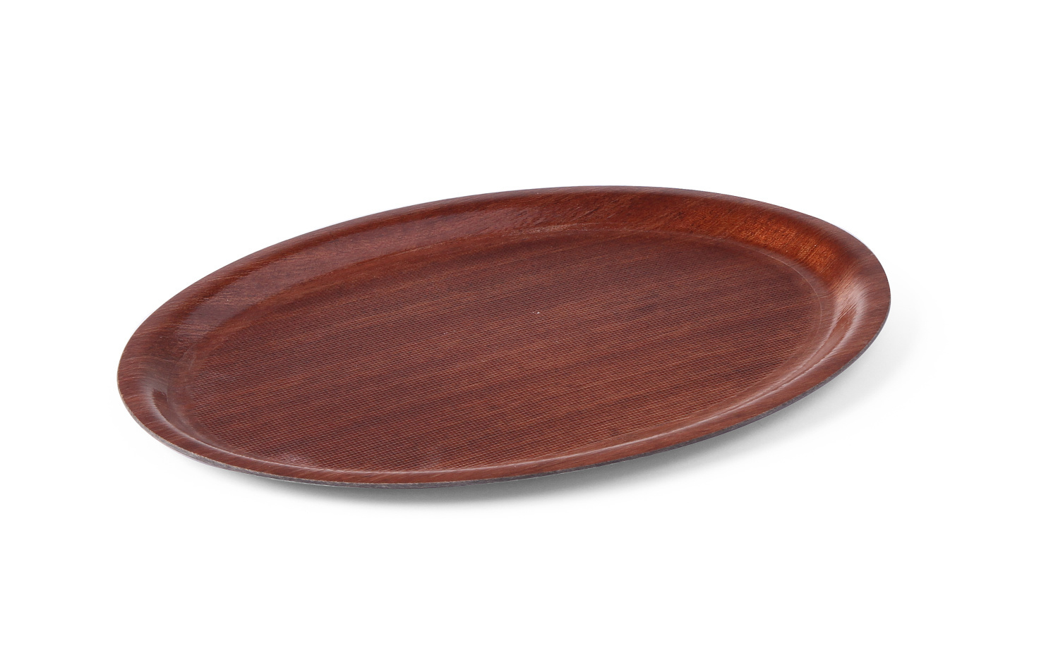 Hendi Dienblad Ovaal - Antislip - Woodform Mahonie - 290x210mm