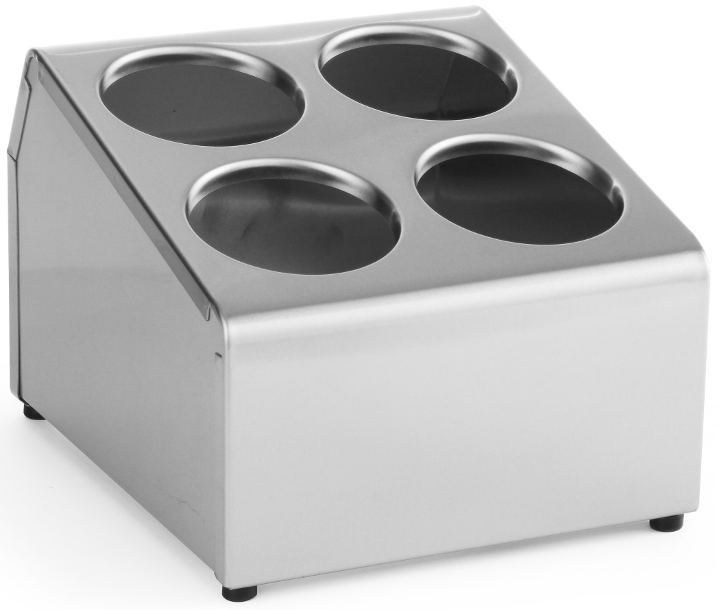 Hendi Bestekkorfhouder voor 4 Korven - RVS - 255x295x(H)215mm