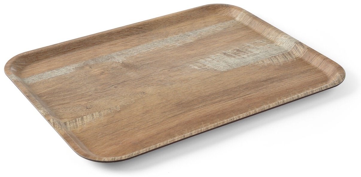 Hendi Dienblad Rechthoek - Melamine Hout Bedrukking - Eiken - 240x350mm
