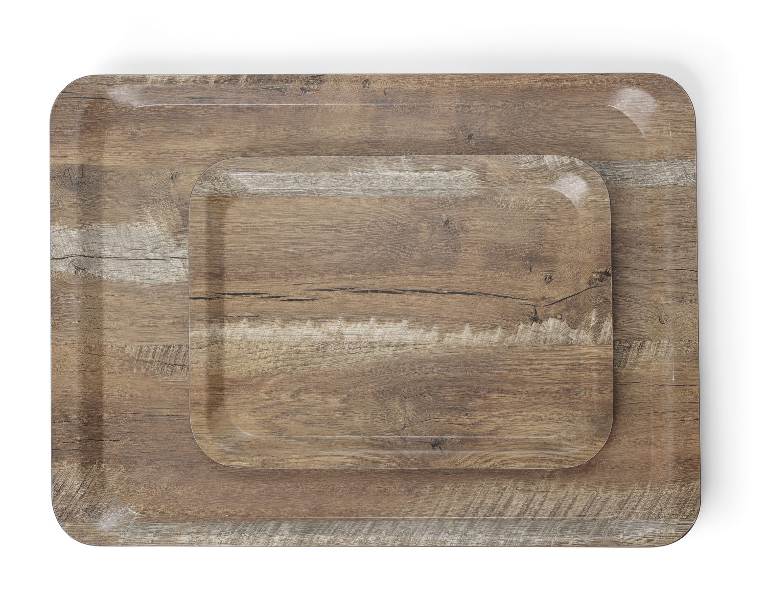Hendi Dienblad Rechthoek - Melamine Hout Bedrukking - Eiken - 240x350mm