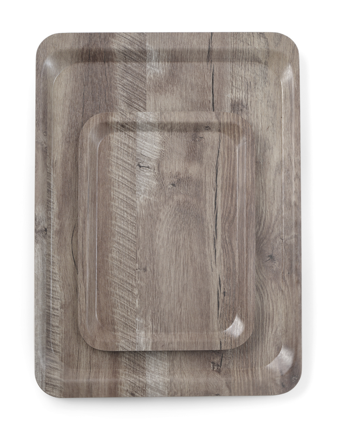 Hendi Dienblad Rechthoek - Melamine Hout Bedrukking - Donker Eiken - 330x430mm