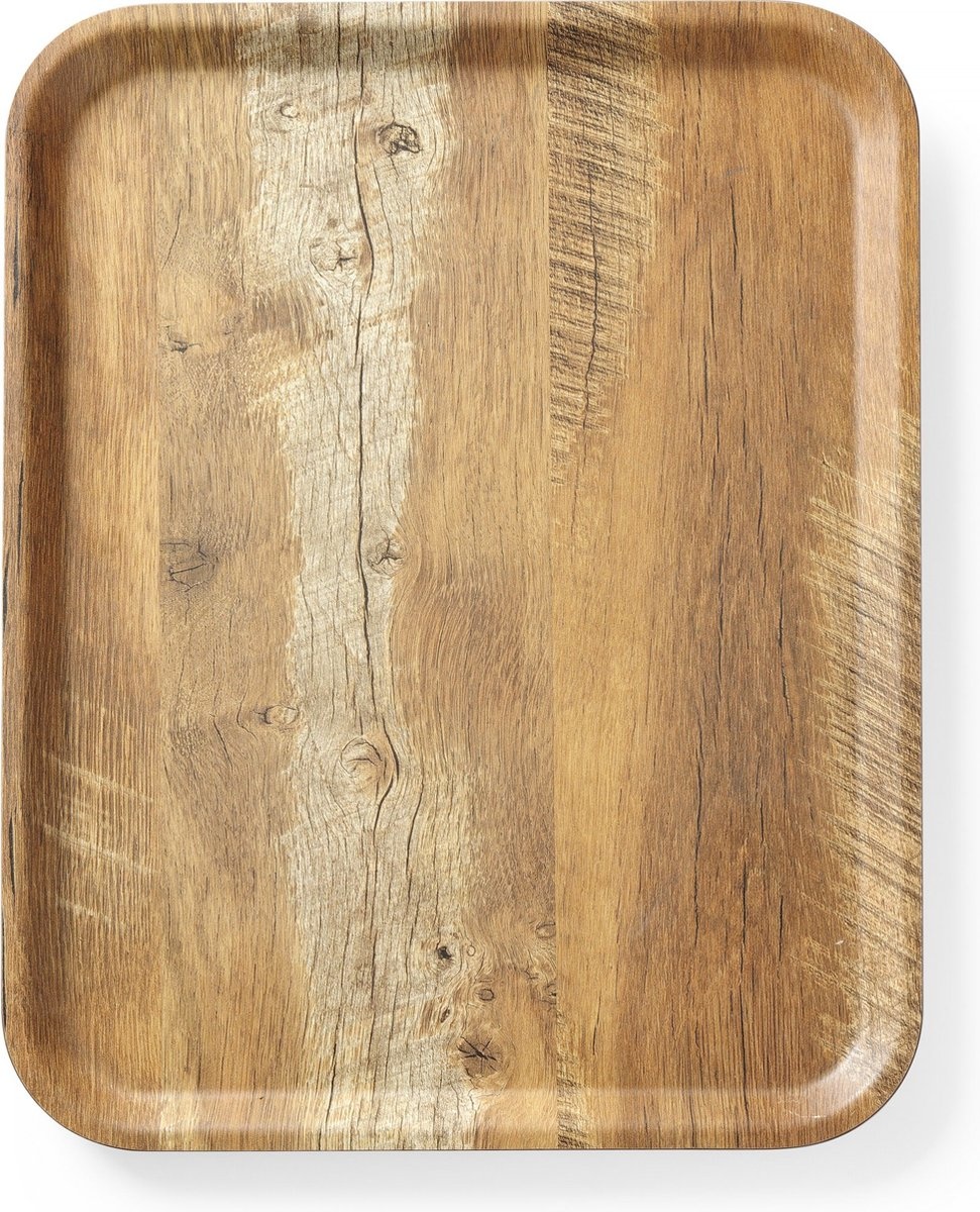 Hendi Dienblad Rechthoek - Melamine Hout Bedrukking - Eiken - 330x430mm