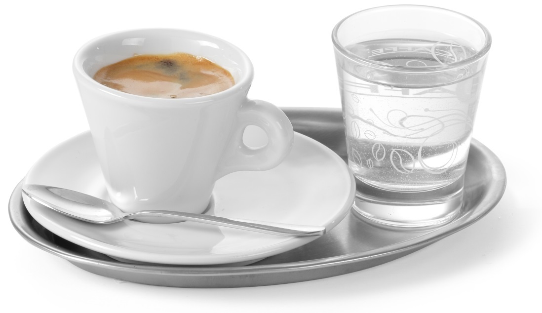Hendi Koffie Serveerplateau Ovaal - RVS - 285x220mm