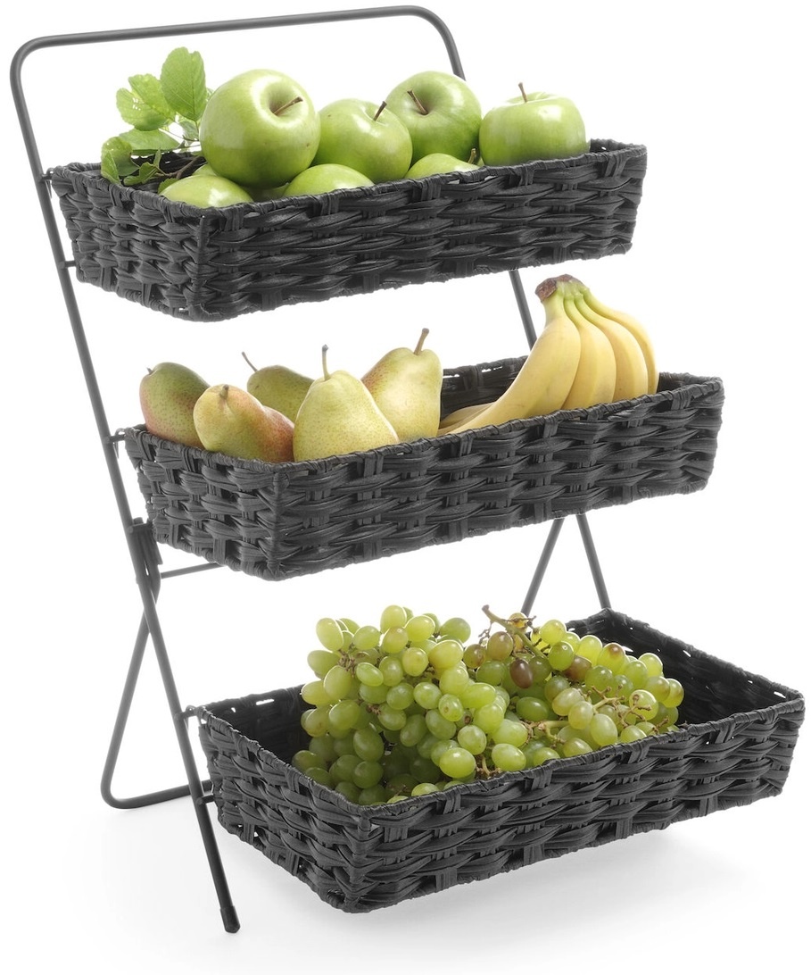 Hendi Buffetmand met Display Rek - Zwart - 350x215x(H)600mm