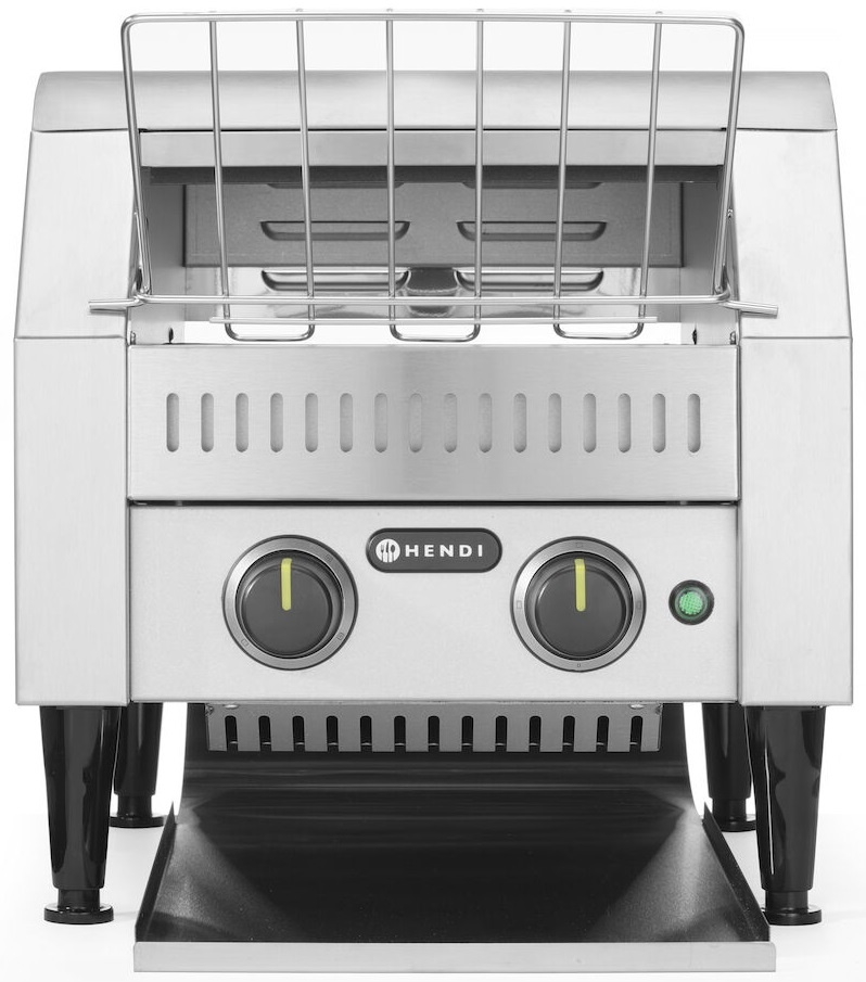 Hendi Doorloop Broodrooster Dubbel - RVS Toaster - 418x368x(H)387mm