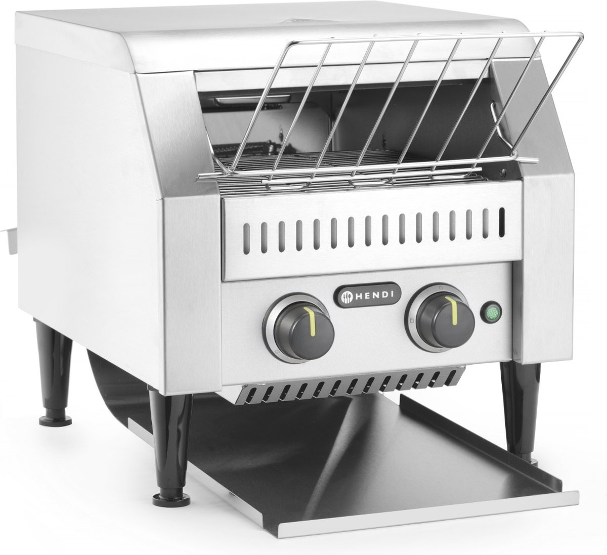 Hendi Doorloop Broodrooster Dubbel - RVS Toaster - 418x368x(H)387mm