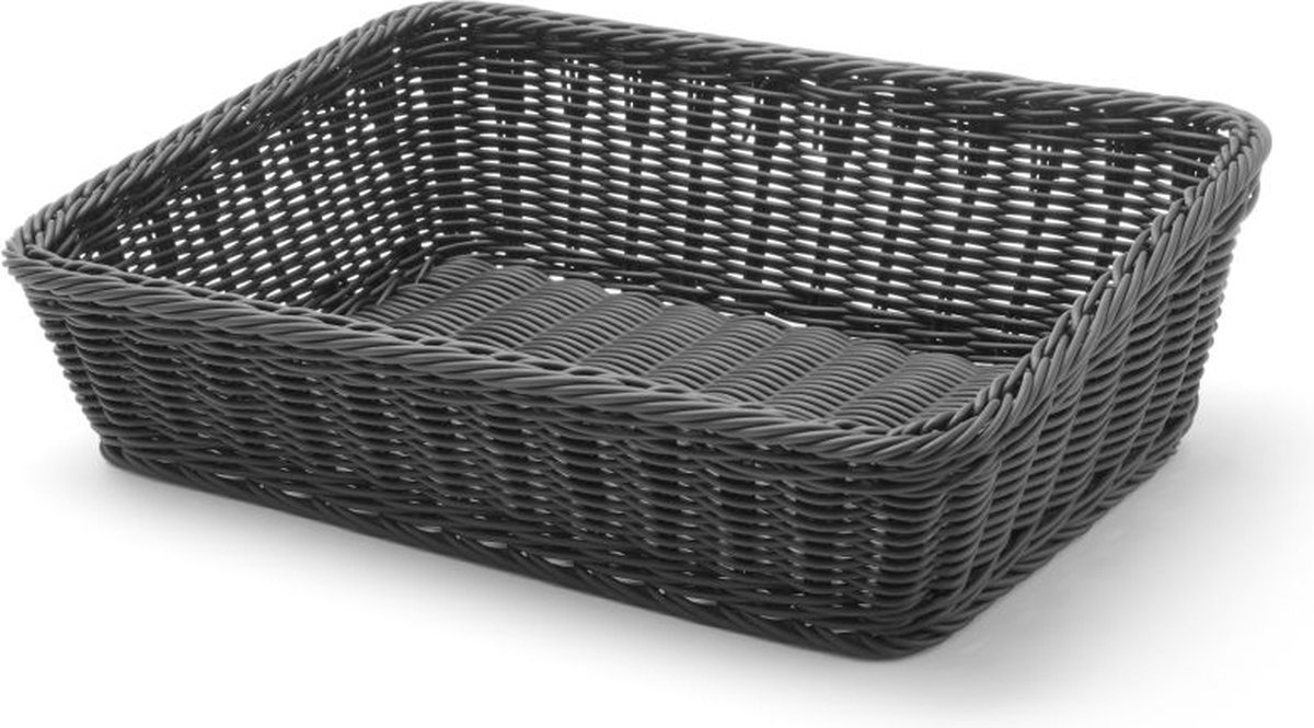 Hendi Broodmand Rechthoek - Zwart - Schuin - 400x300x(H)120mm