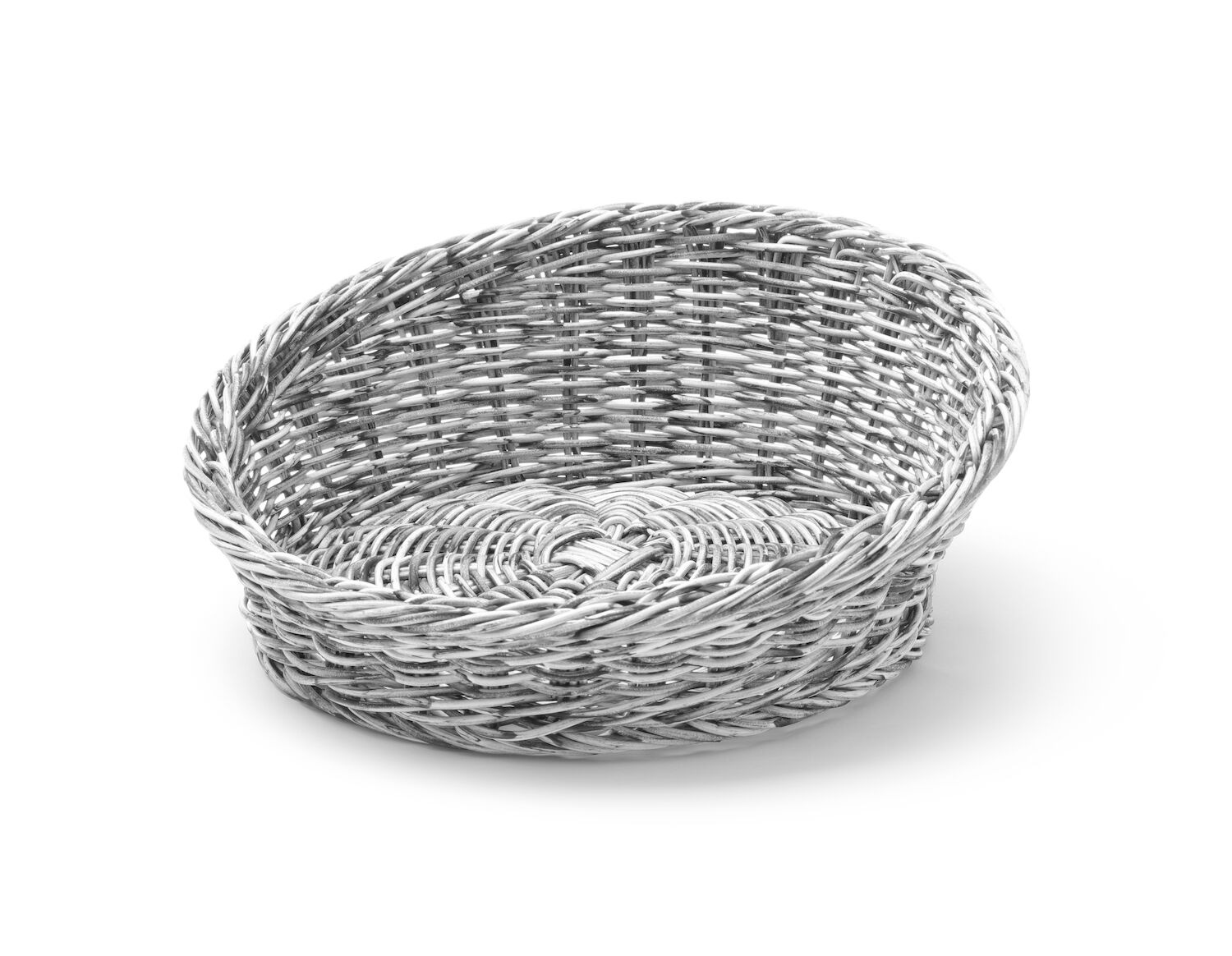 Hendi Broodmand Rond - Lichtgrijs - Schuin Aflopend - Ø31x(H)12cm