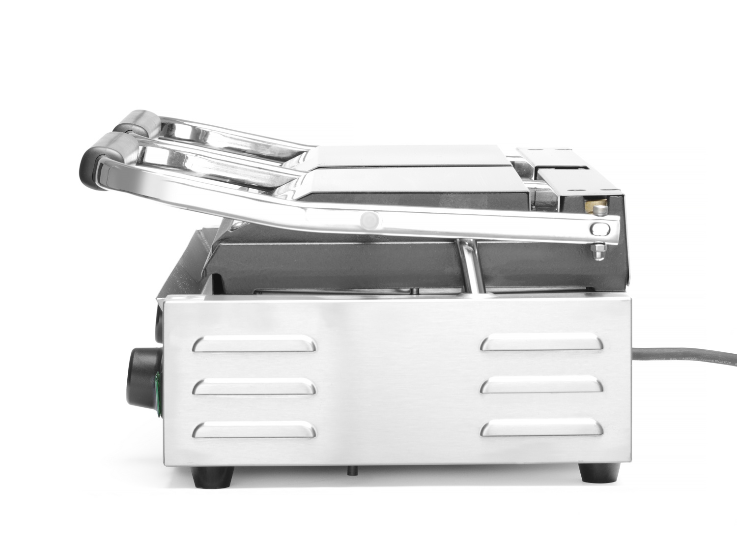 Hendi Contactgrill Dubbel - Gegroefd - 230V / 3,6kW - 570x370x(H)210mm