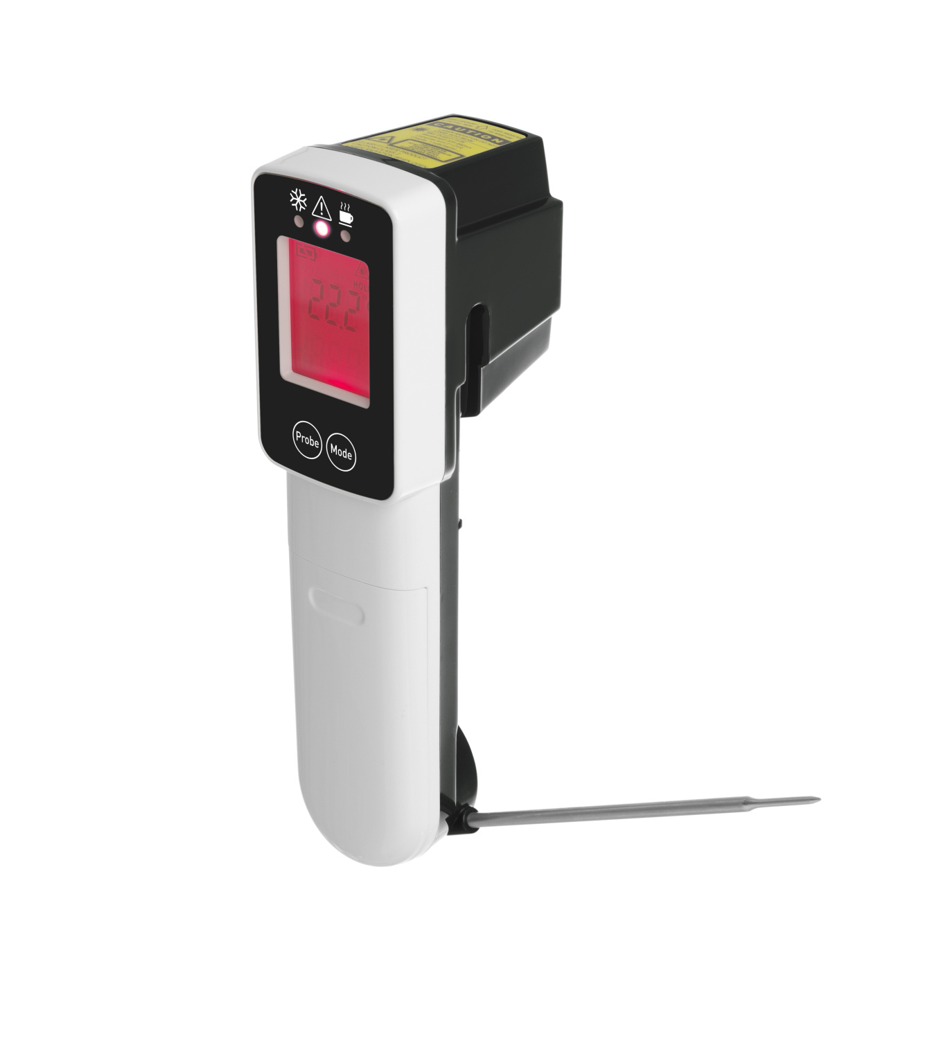 Hendi Infrarood Thermometer met sonde ( -60/350°C ) - 39x53x(H)158mm