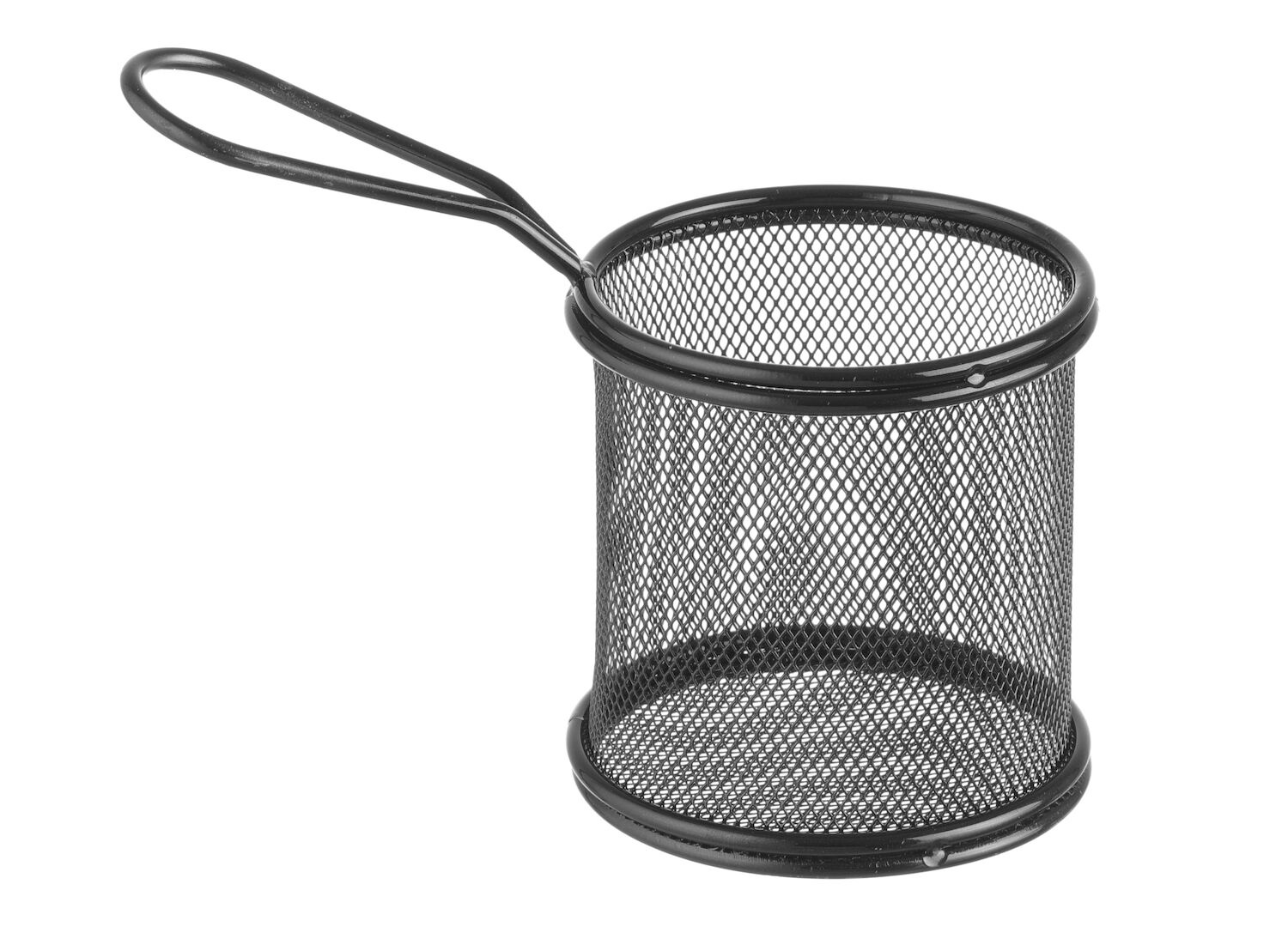 Hendi Frituurmandje Klein - RVS - Zwart - 90x90x(H)90mm