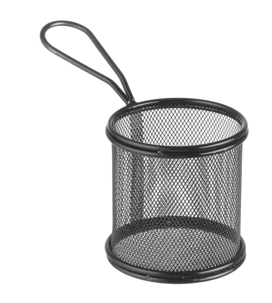 Hendi Frituurmandje Klein - RVS - Zwart - 90x90x(H)90mm